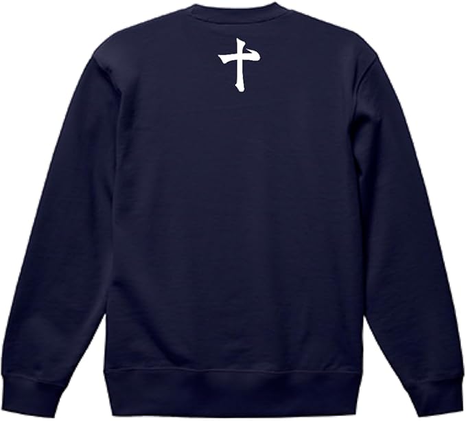 戦国武将 薩摩島津家 島津十字 家紋トレーナー 10.0オンス 裏パイル スウェット [綿100% 島津家 背面プリント]